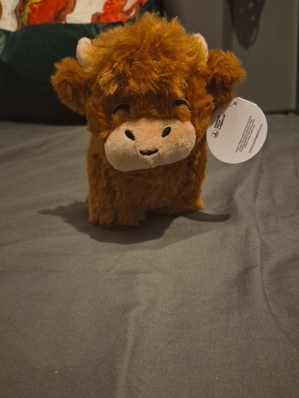Plush Highland Cow Stuffed Animal - Brown